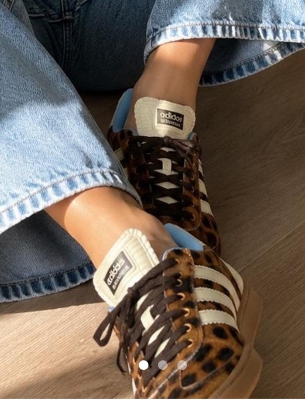 Adidas x Wales Bonner Samba Pony Leopard Sneakers
